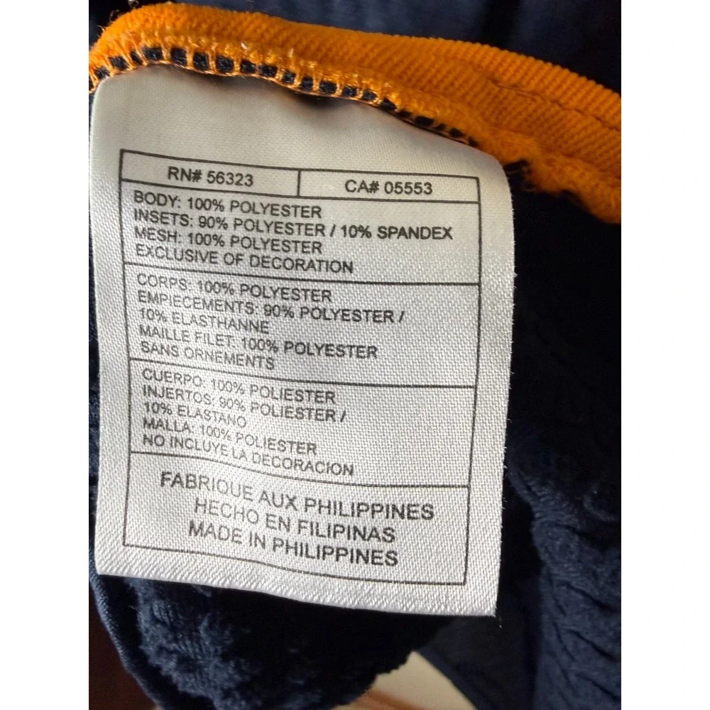 Nike Sphere Thermal 1/4 Zip Youth L Pullover Blue Orange Athletic